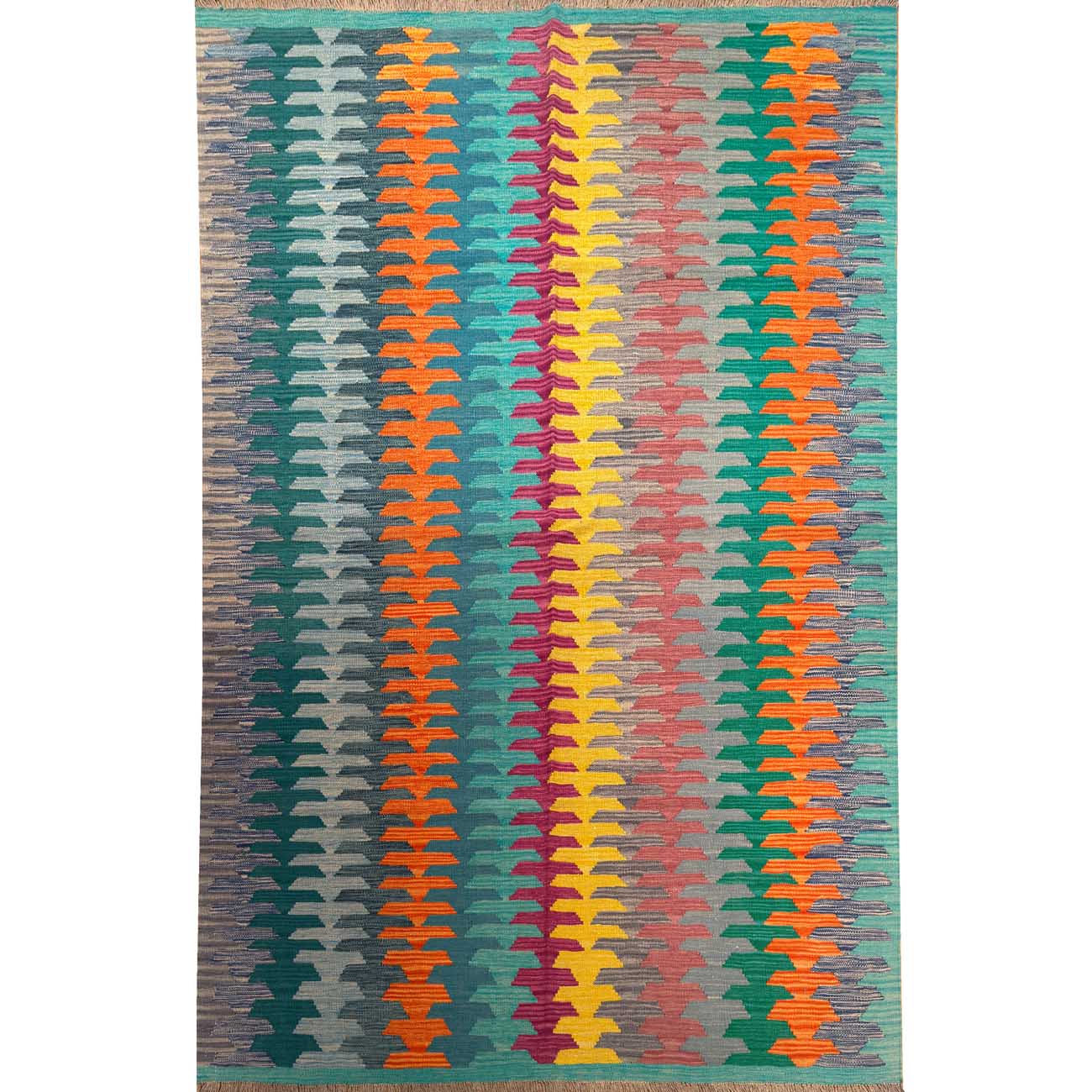 El Dokuma Anadolu Desenli Yün Kilim (170x245 cm)