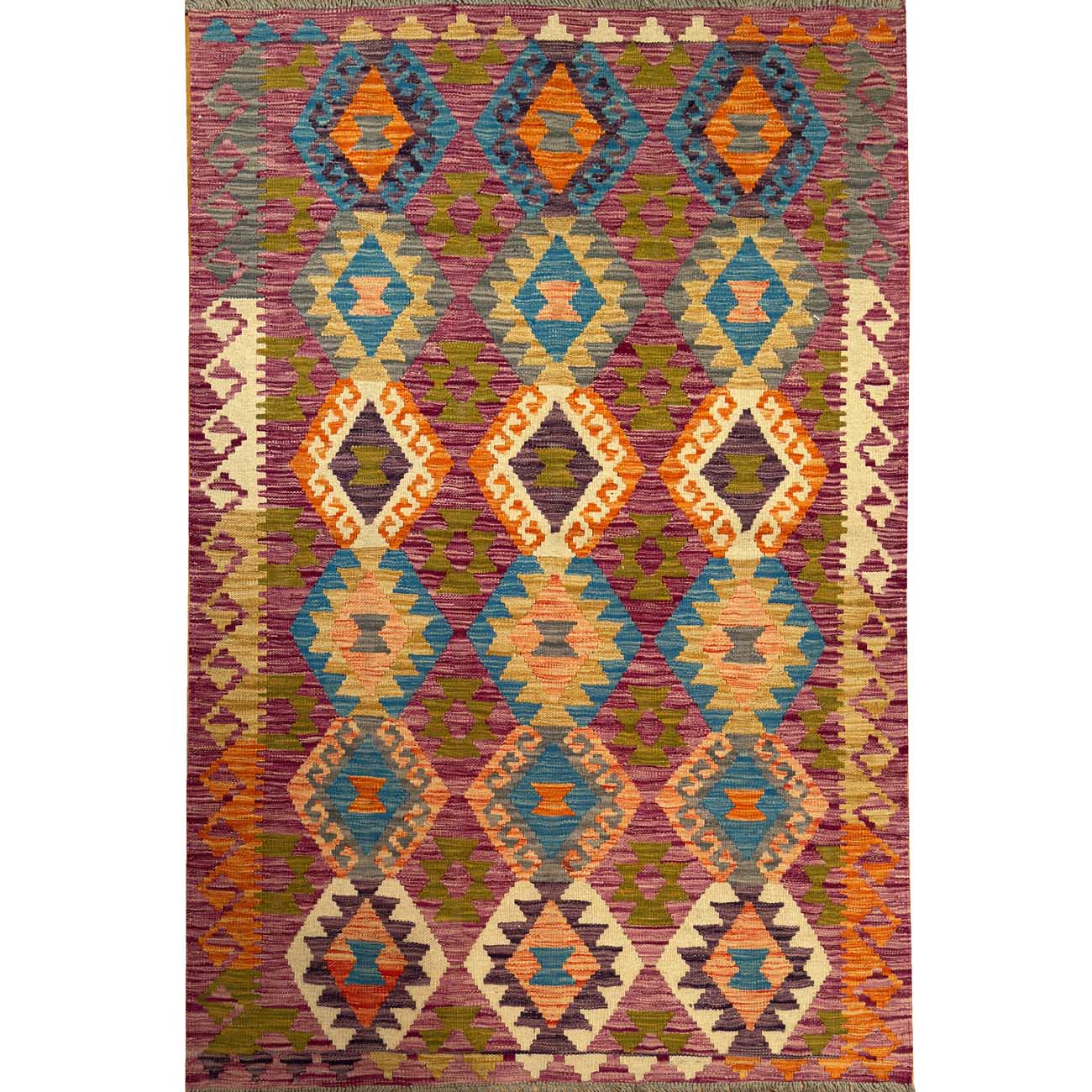 El Dokuma Anadolu Desenli Yün Kilim (125x180 cm)