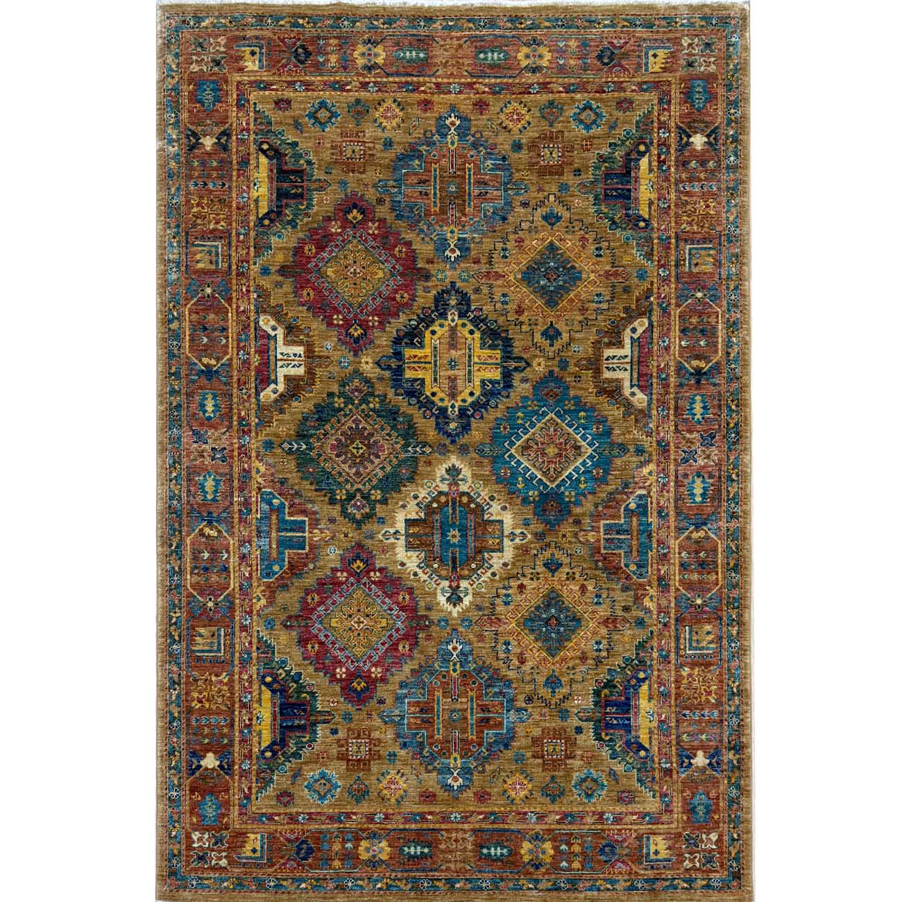 El Dokuma Veziri Kabile Yün Halı (170x240 cm)