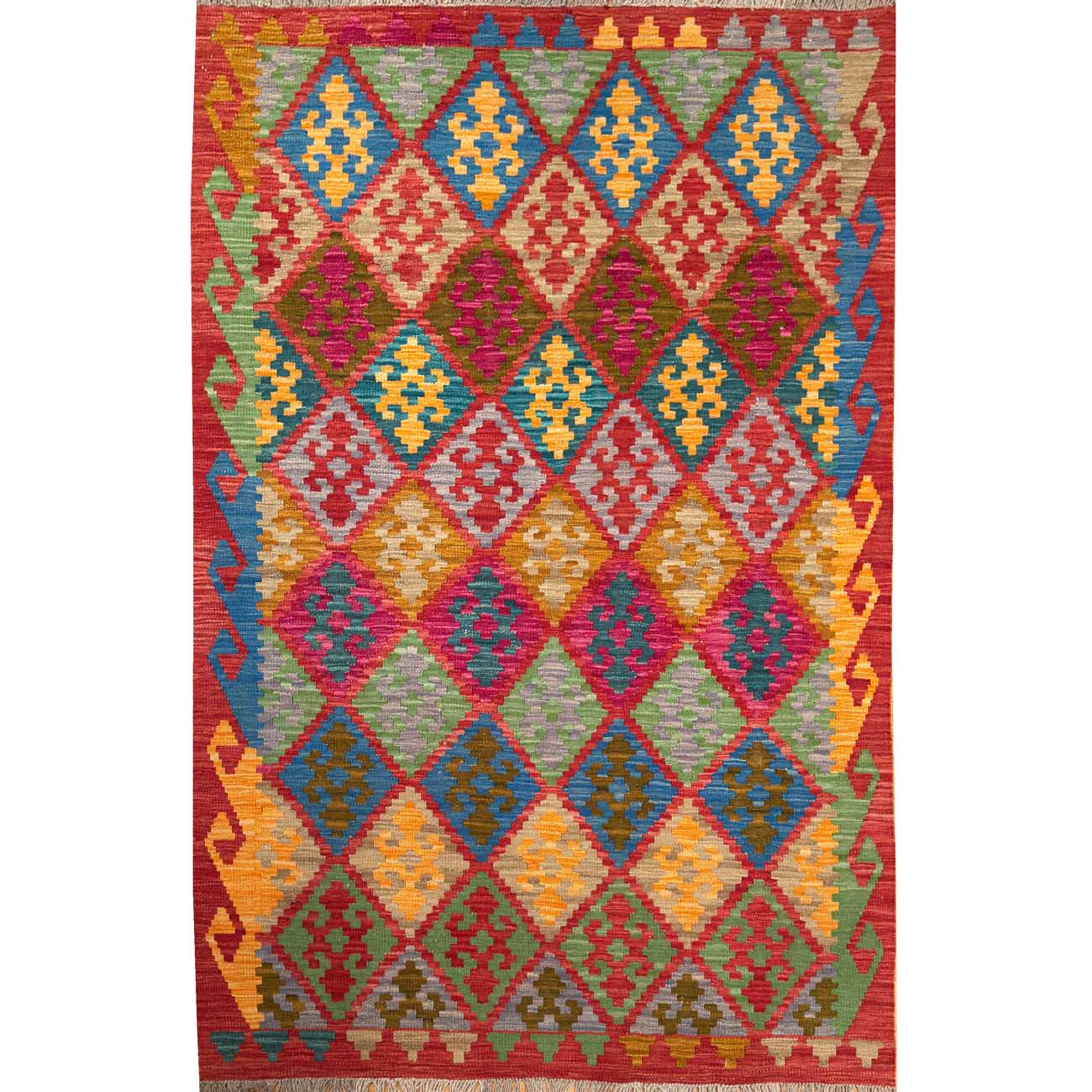 El Dokuma Anadolu Desenli Yün Kilim (120x175 cm)