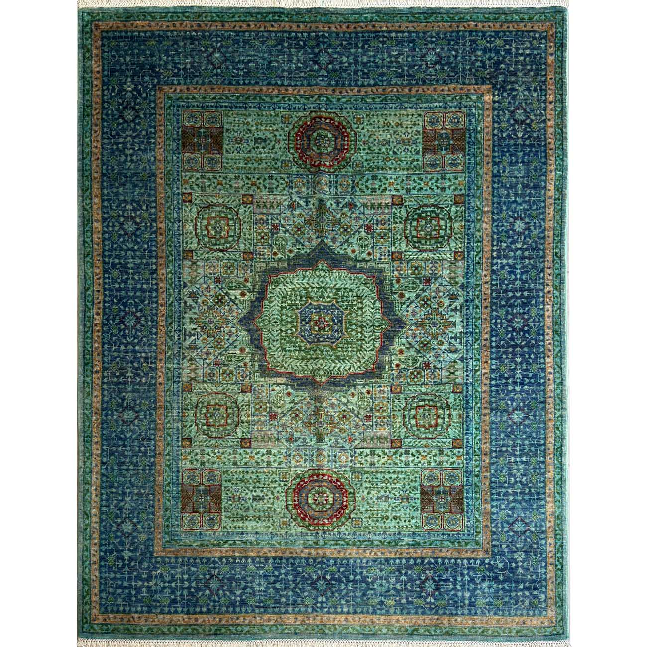 El Dokuma Memlük Yün Halı (150x200 cm)