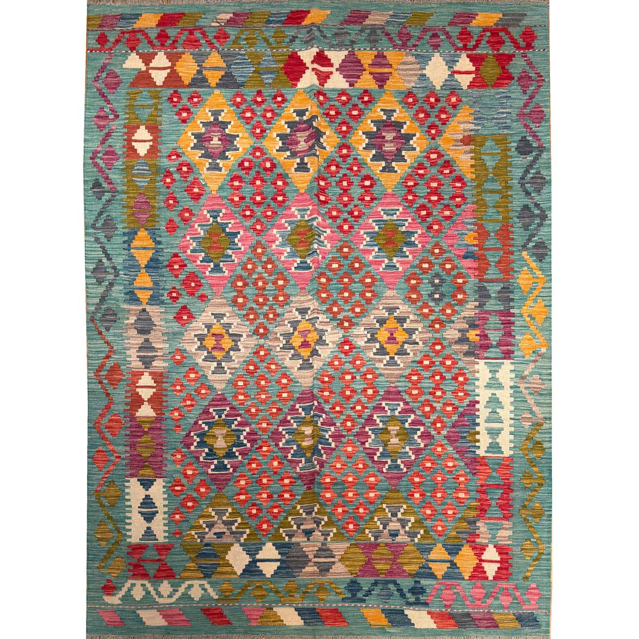 El Dokuma Anadolu Desenli Yün Kilim (175x245 cm)