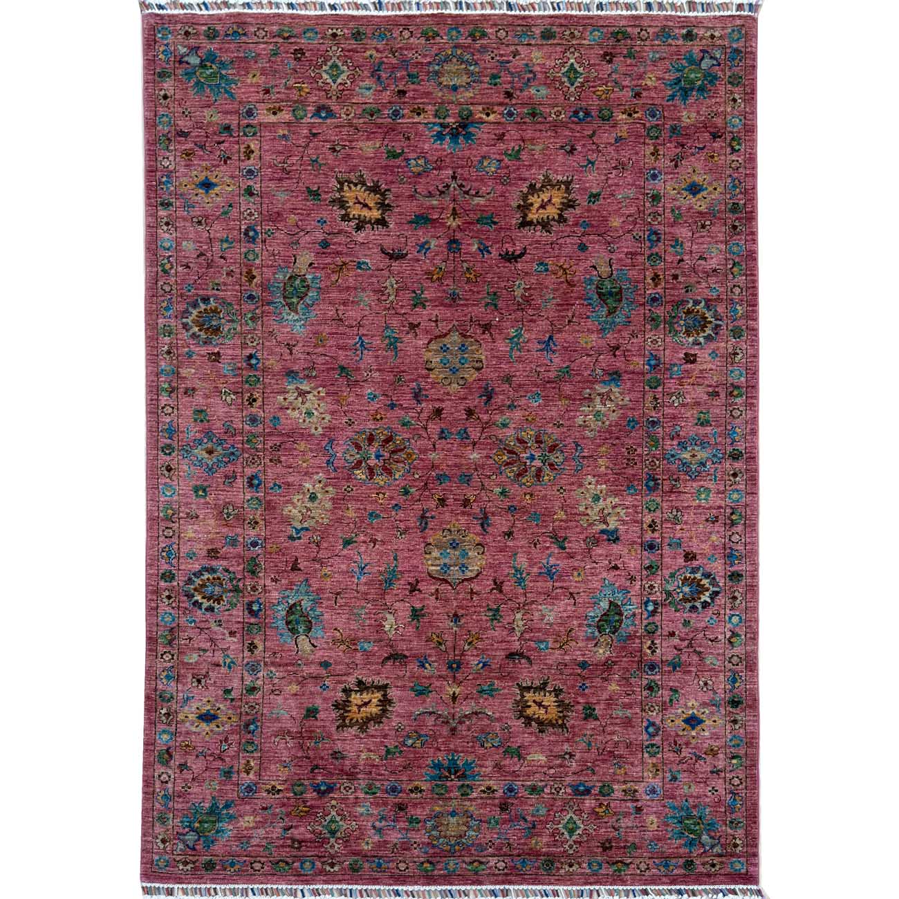 El Dokuma Pembe Sultani Yün Halı (170x230 cm)