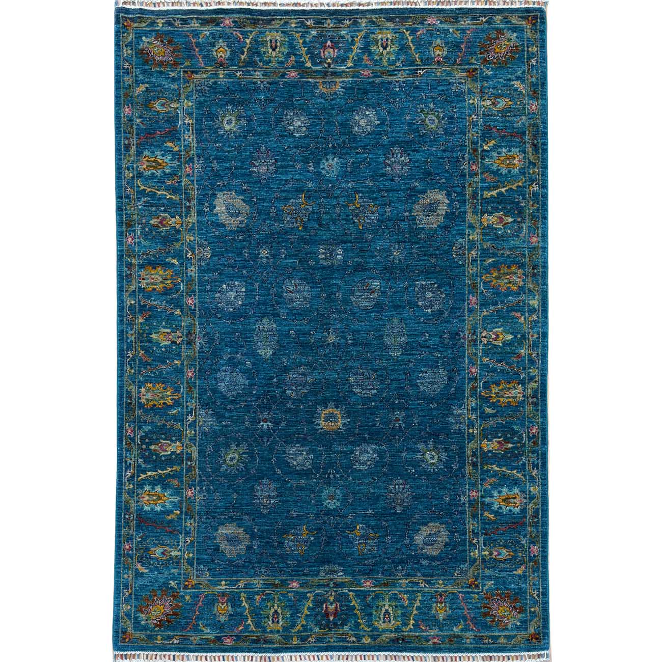 El Dokuma Mavi Sultani Yün Halı (170x240 cm)