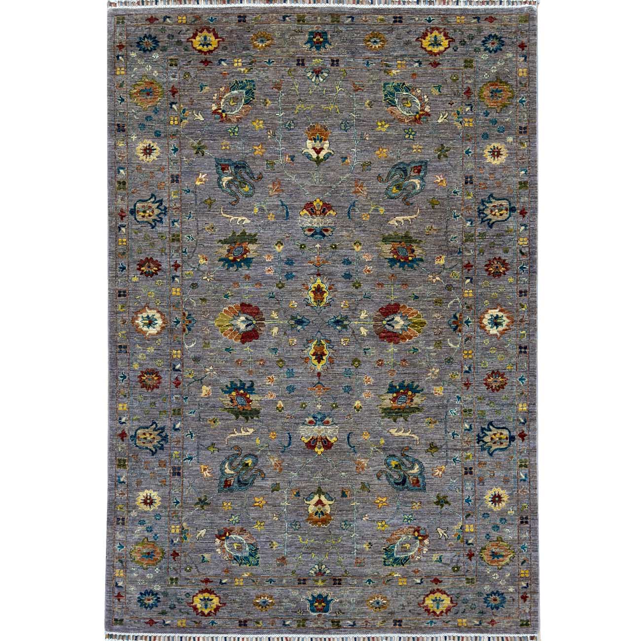 El Dokuma Gri Sultani Yün Halı (170x235 cm)