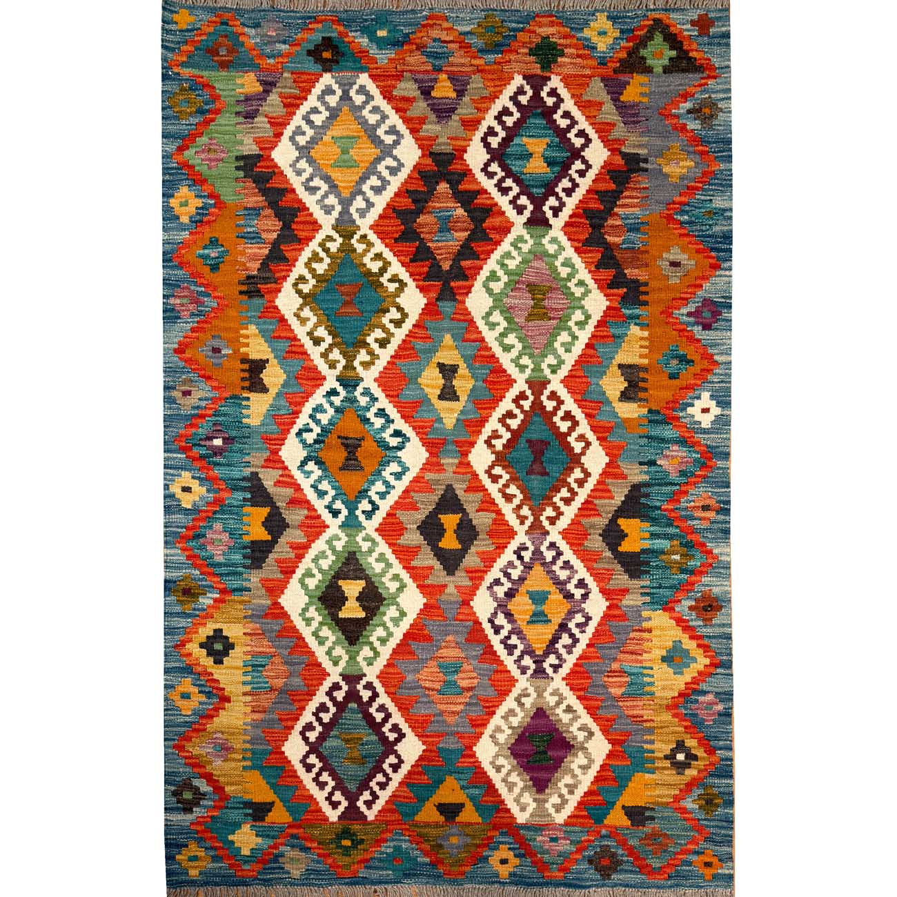 El Dokuma Anadolu Desenli Yün Kilim (105x150 cm)