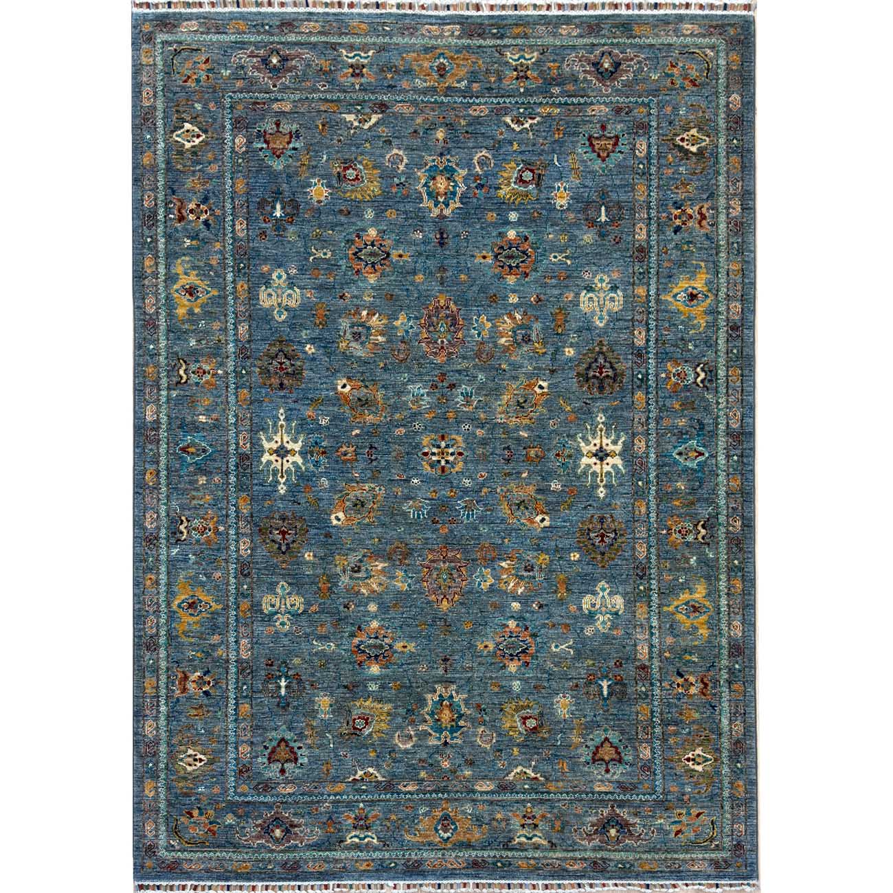 El Dokuma Mavi Sultani Yün Halı (170x230 cm)