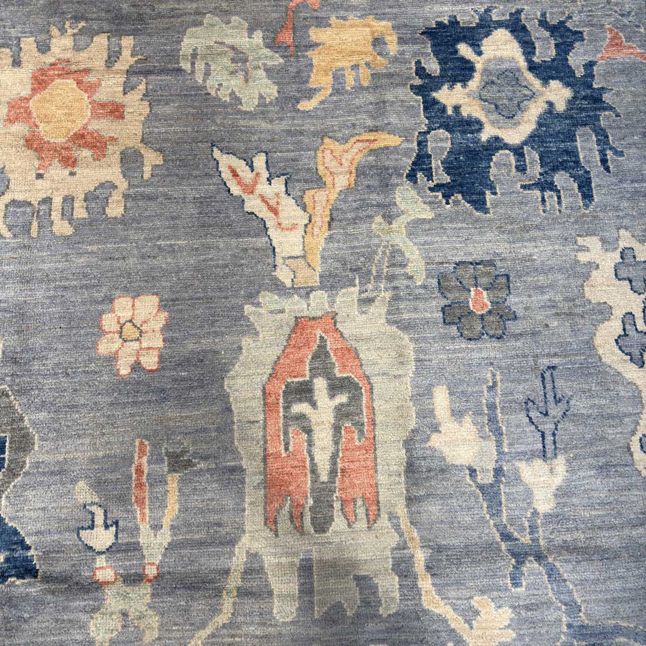 El Dokuma Uşak Yün Halı (270x360 cm) - Görsel 2