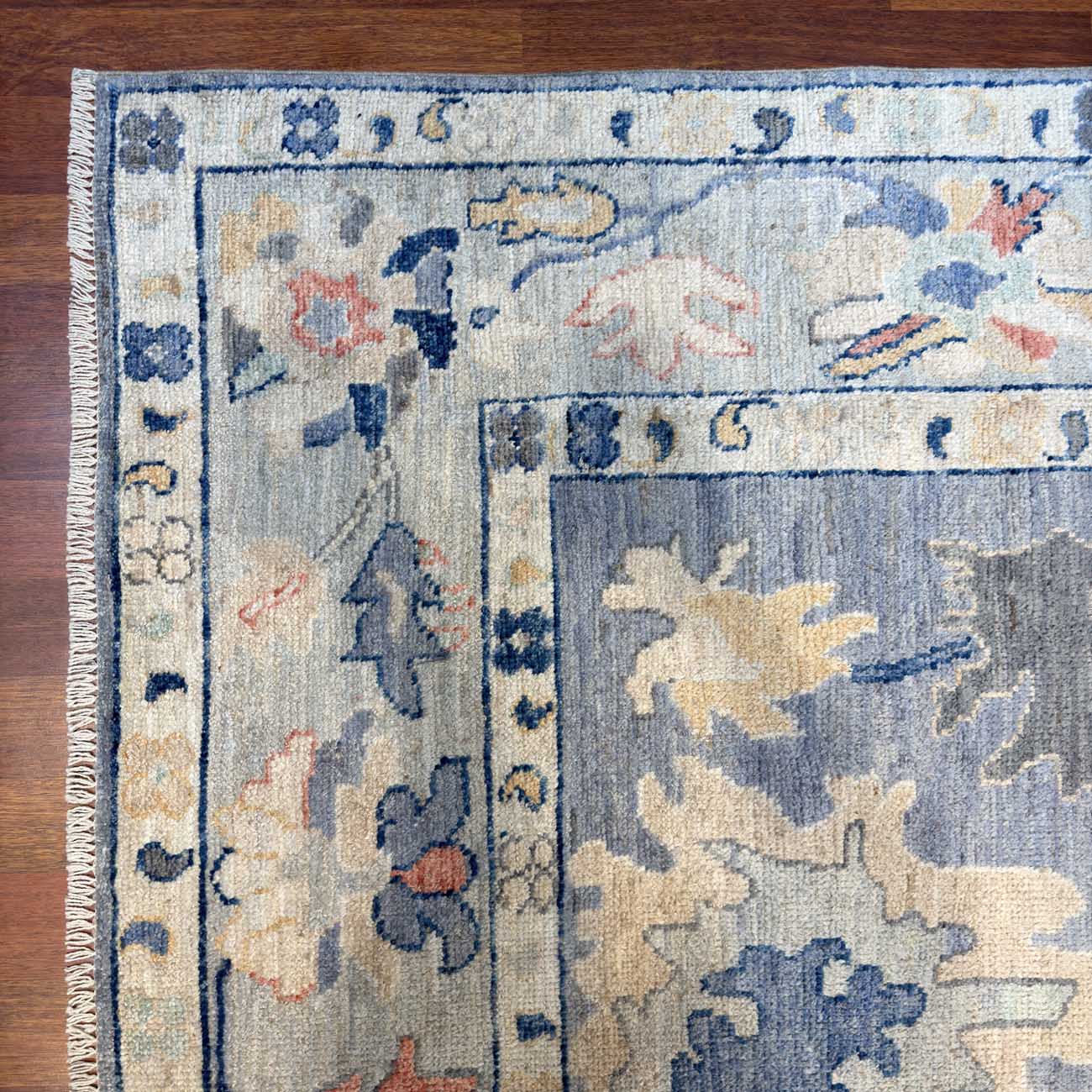 El Dokuma Uşak Yün Halı (270x360 cm) - Görsel 4