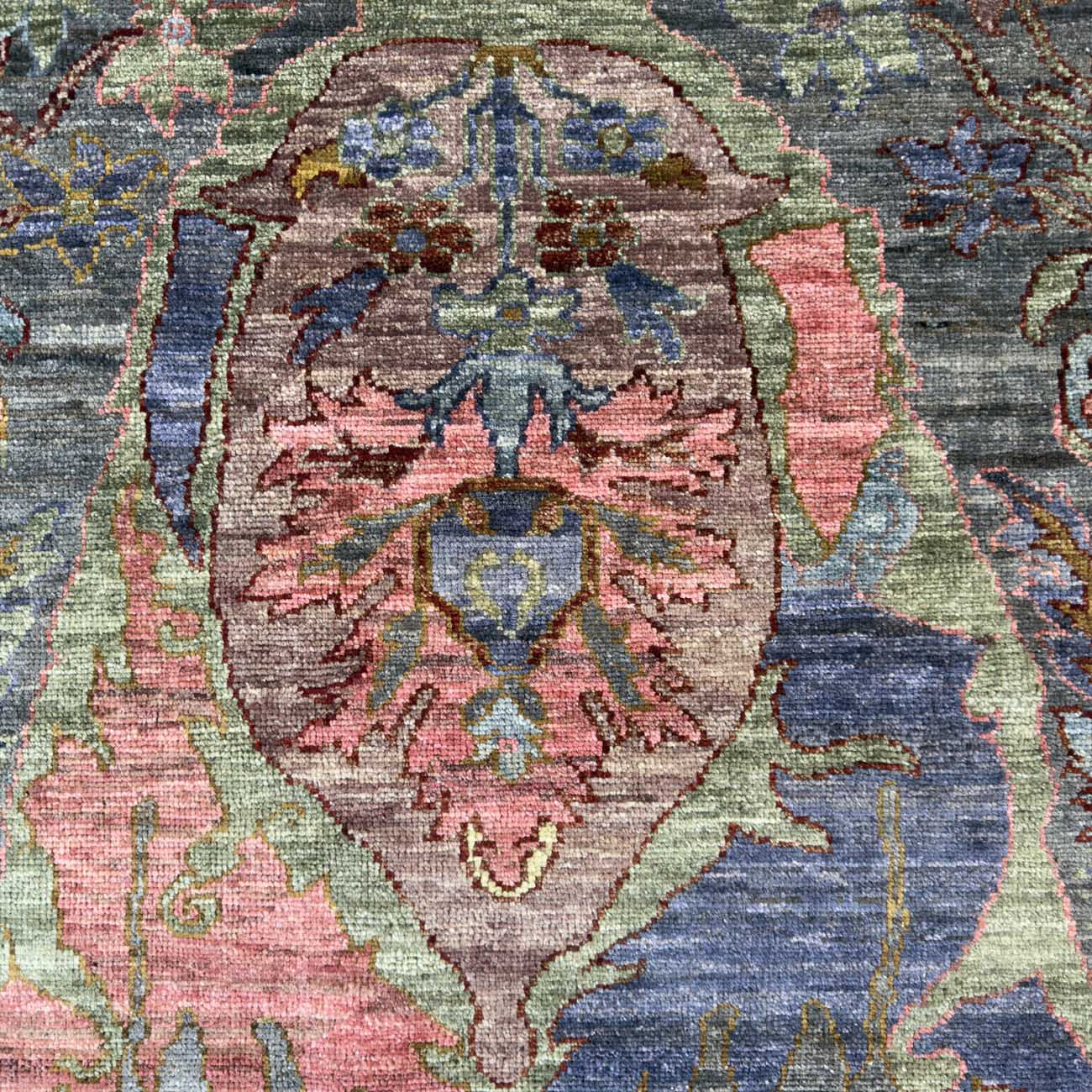 El Dokuma Uşak Yün Halı (250x305 cm) - Görsel 12