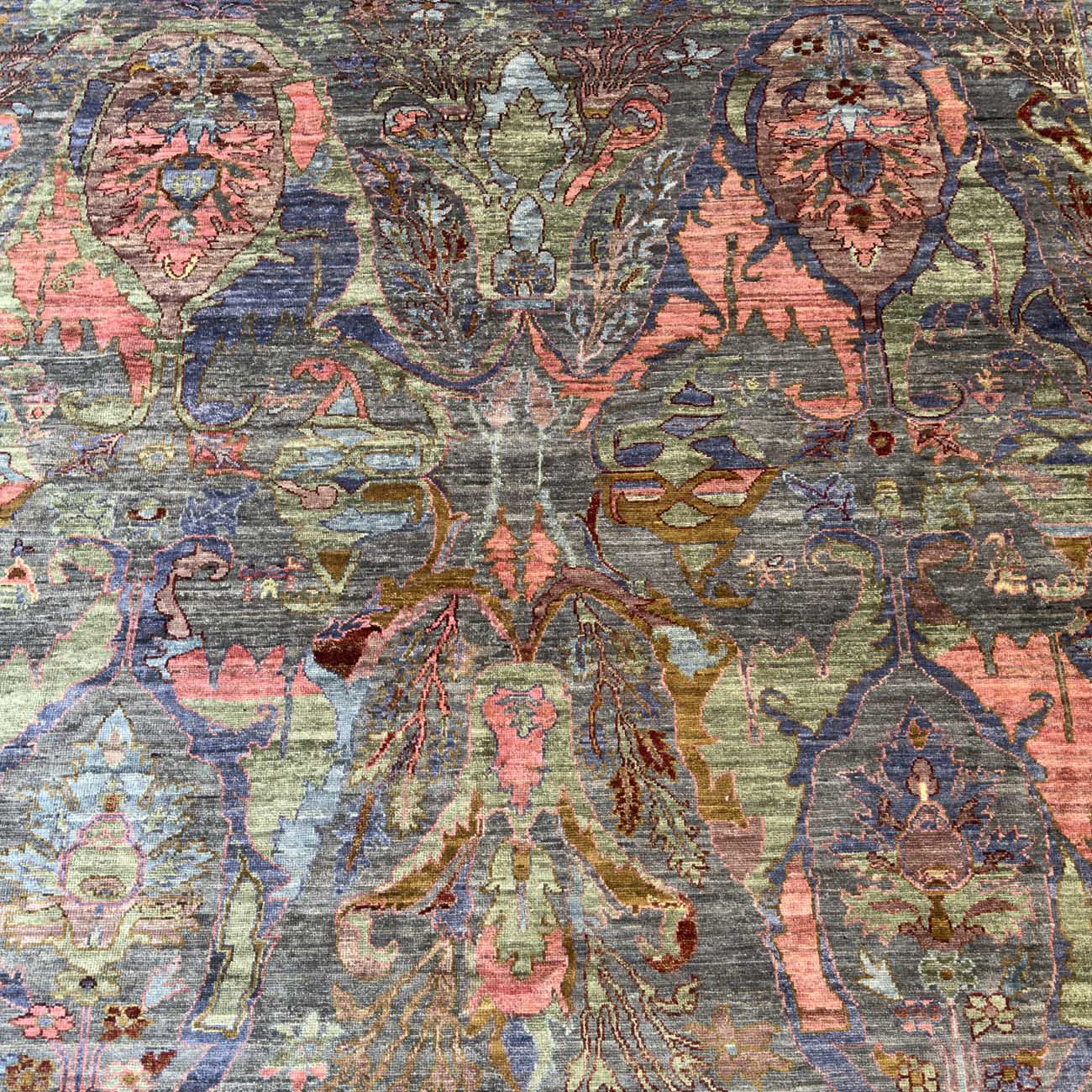 El Dokuma Uşak Yün Halı (250x305 cm) - Görsel 8