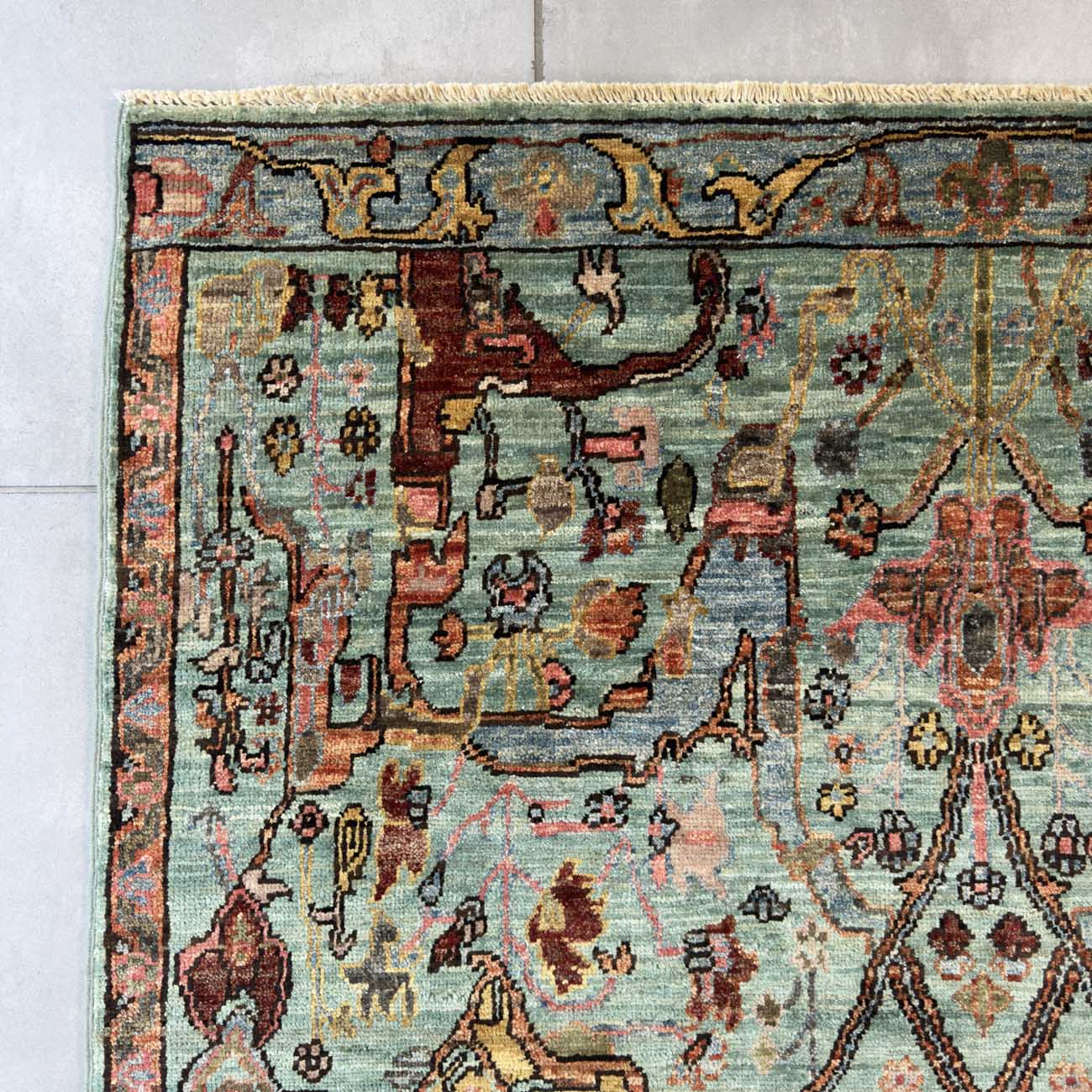 El Dokuma Uşak Yün Halı (120x180 cm) - Görsel 9