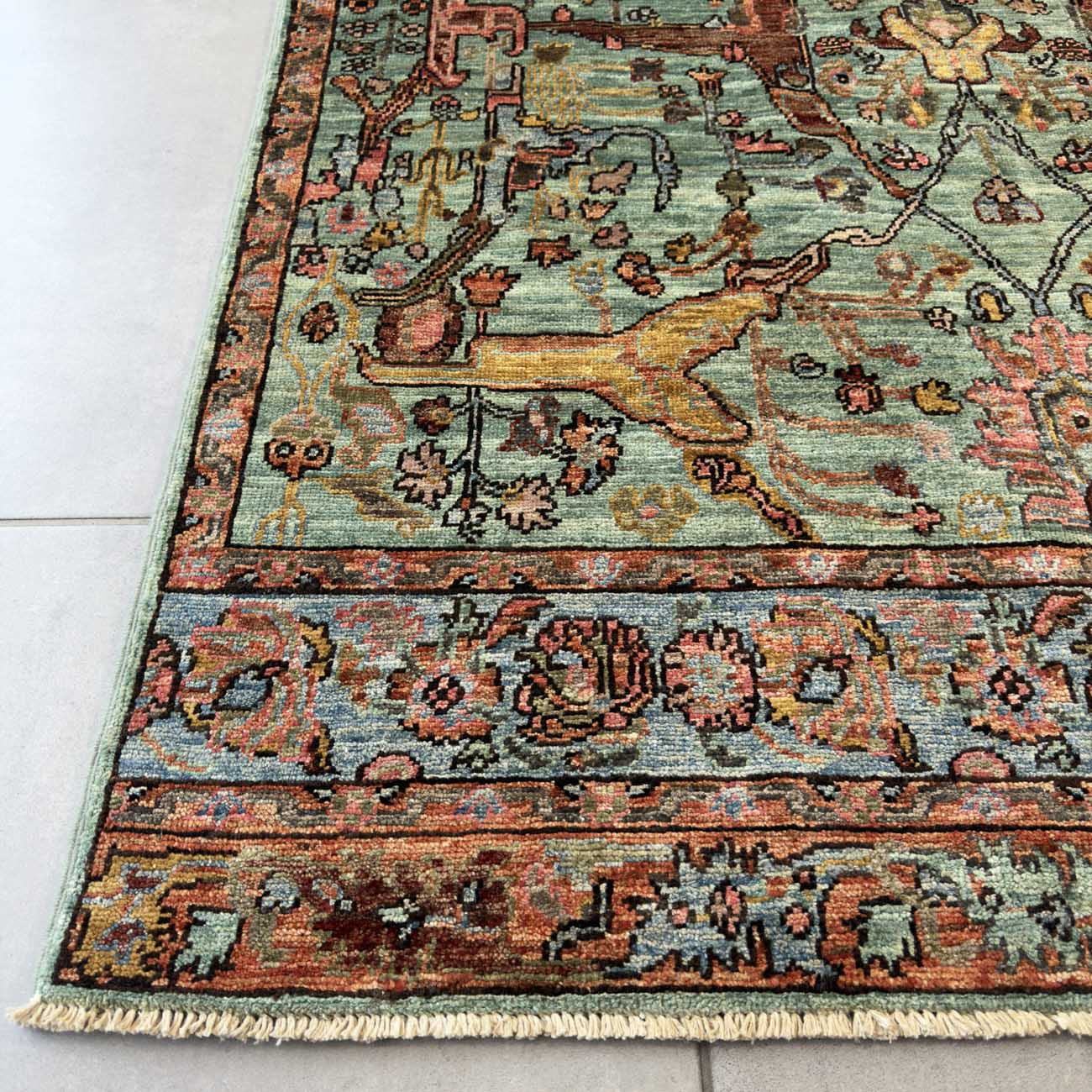 El Dokuma Uşak Yün Halı (120x180 cm) - Görsel 4
