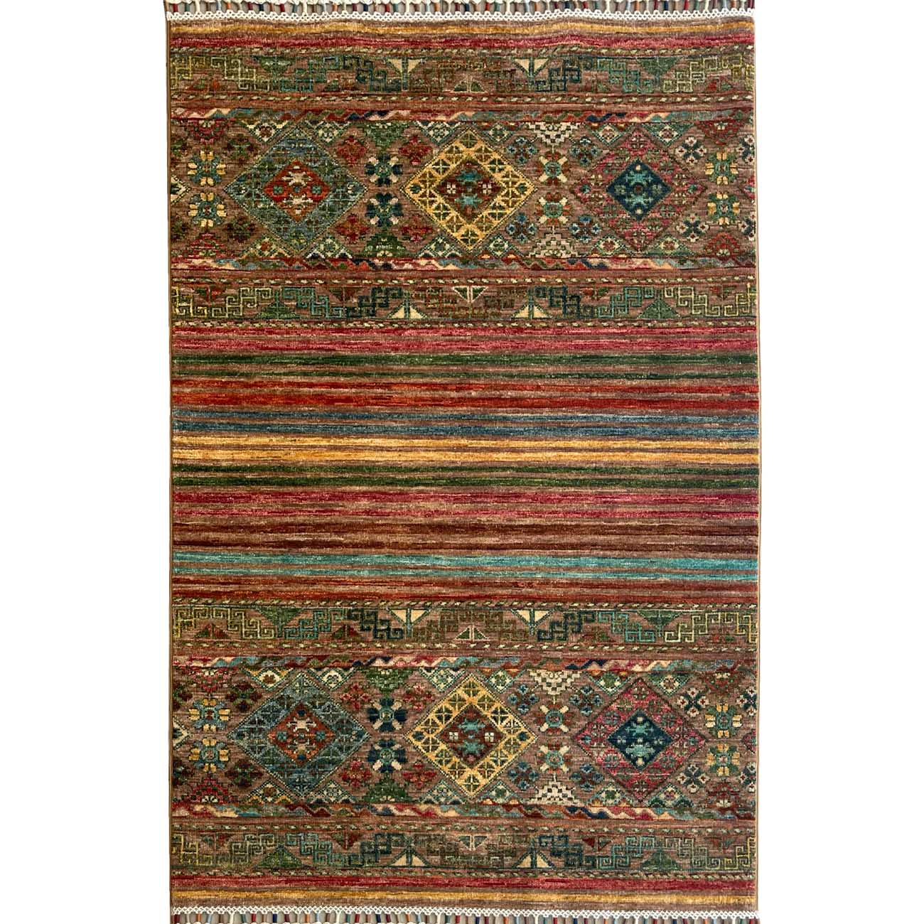 El Dokuma Horcin Kabile Yün Halı (100x150 cm)