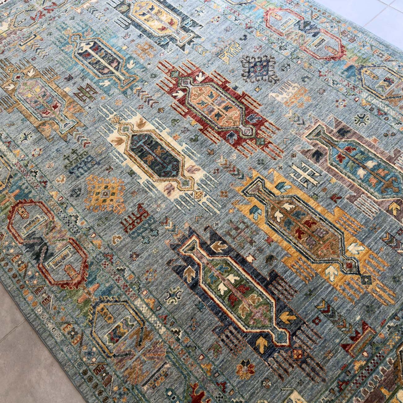 El Dokuma Veziri Kabile Yün Halı (170x245 cm) - Görsel 7