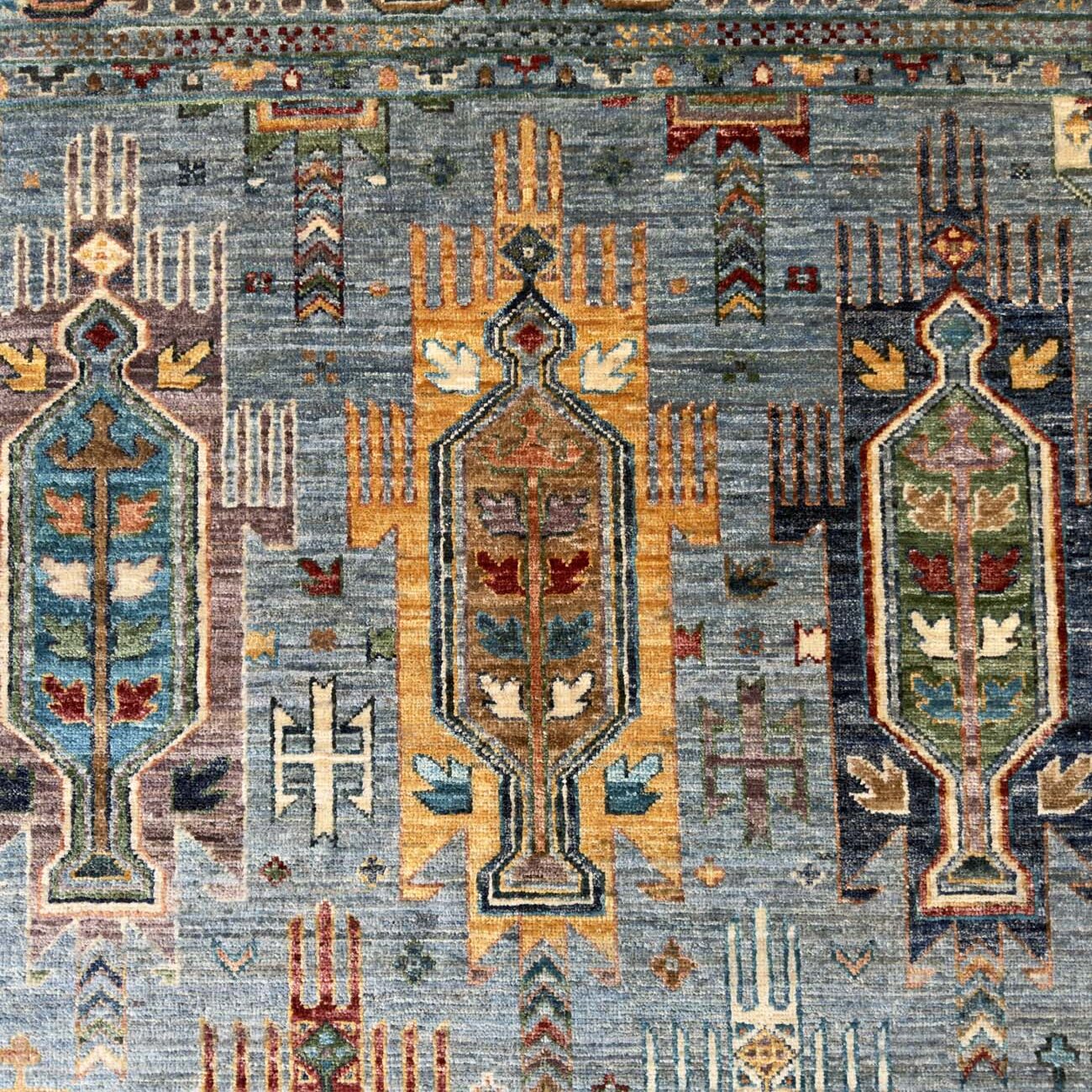 El Dokuma Veziri Kabile Yün Halı (170x245 cm) - Görsel 2