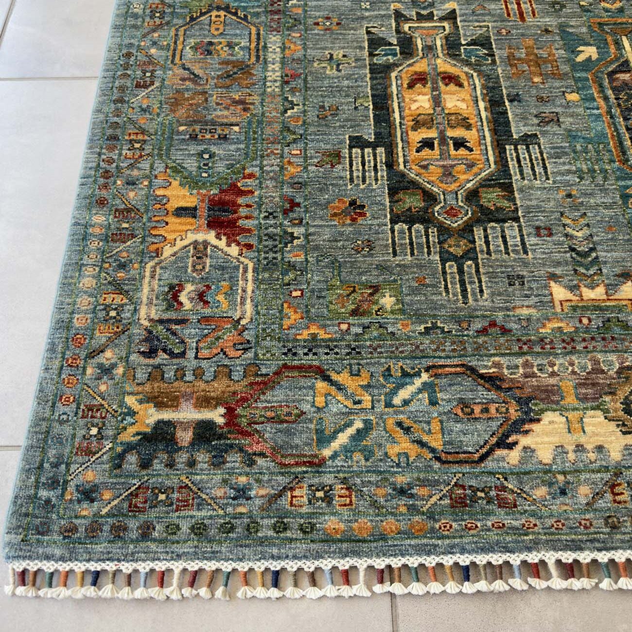 El Dokuma Veziri Kabile Yün Halı (170x245 cm) - Görsel 8