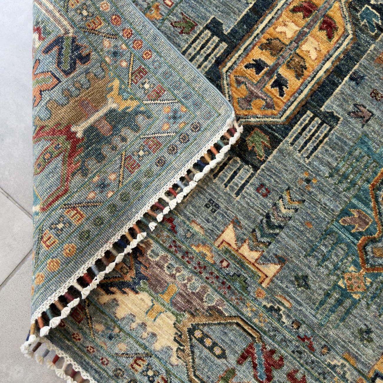 El Dokuma Veziri Kabile Yün Halı (170x245 cm) - Görsel 5
