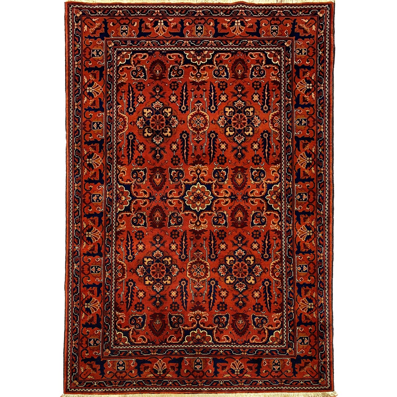 El Dokuma Afgan Bilicik İnce Dokulu Yün Halı (120x180 cm)