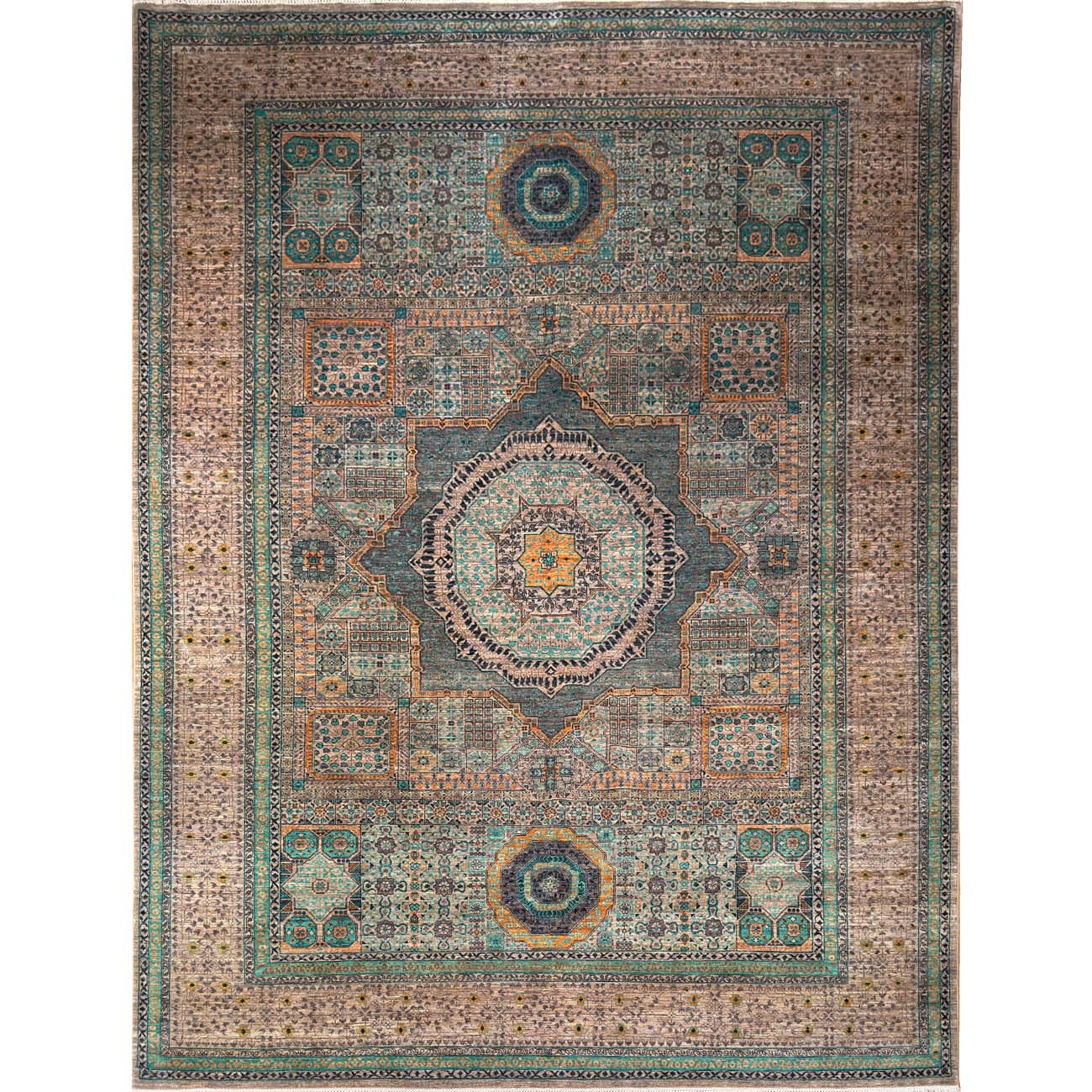 El Dokuma Premium Memlük Yün Halı (275×370 cm)