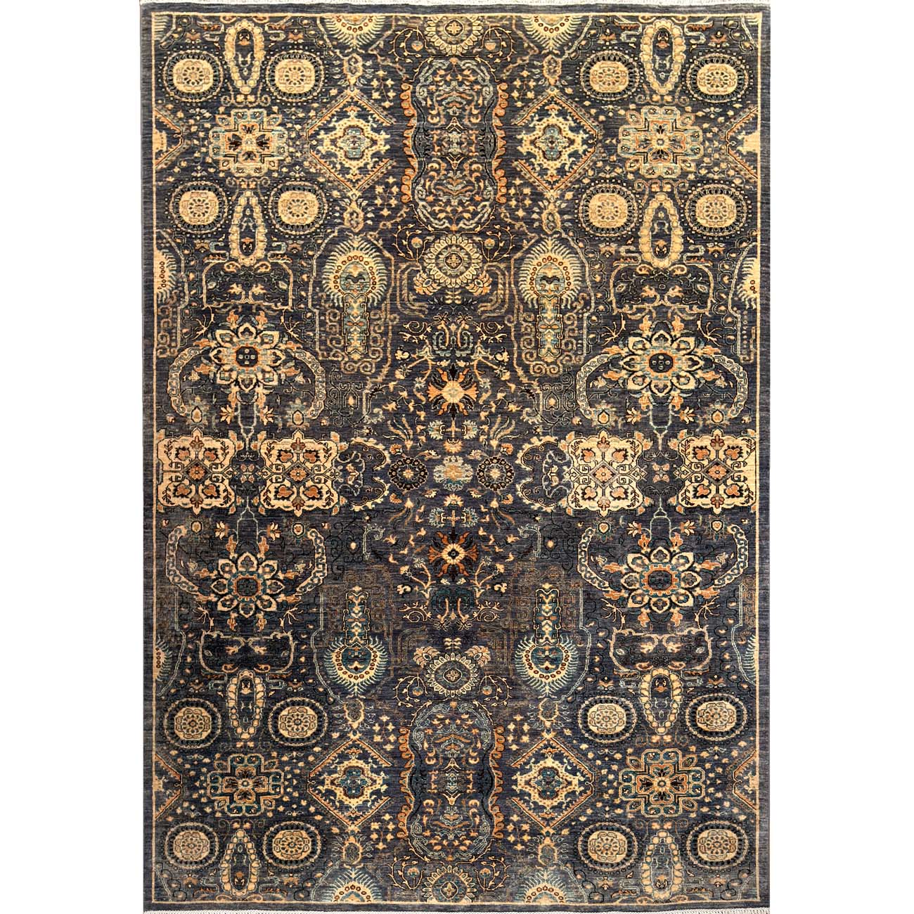 El Dokuma Gri Sultani Yün Halı (200x290 cm)