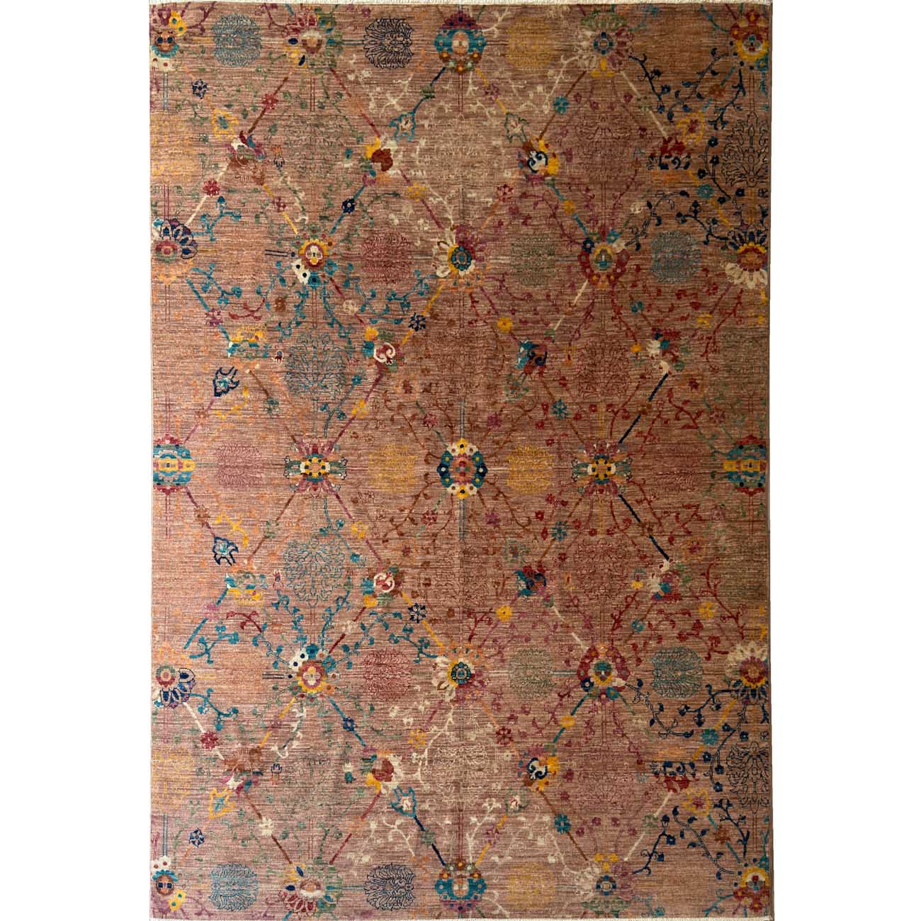 El Dokuma Kahverengi Premium Sultani Yün Halı (165x235 cm)