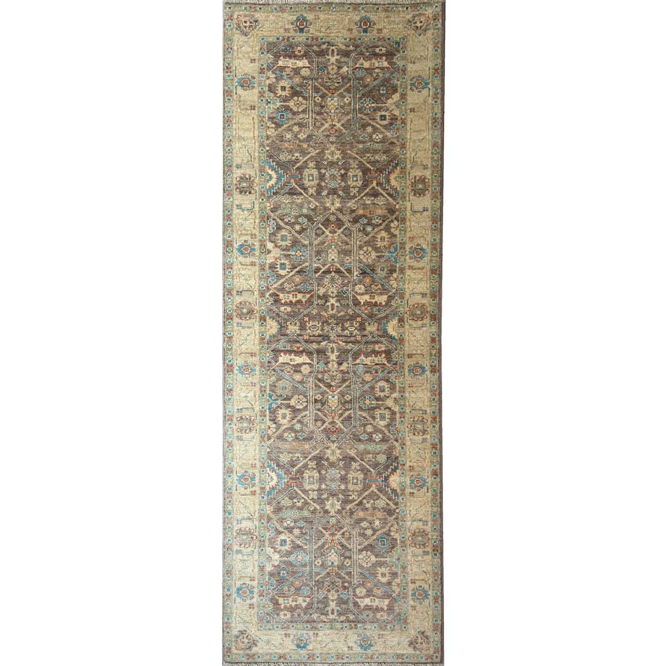 El Dokuma Uşak Yün Yolluk Halı (95×290 cm)