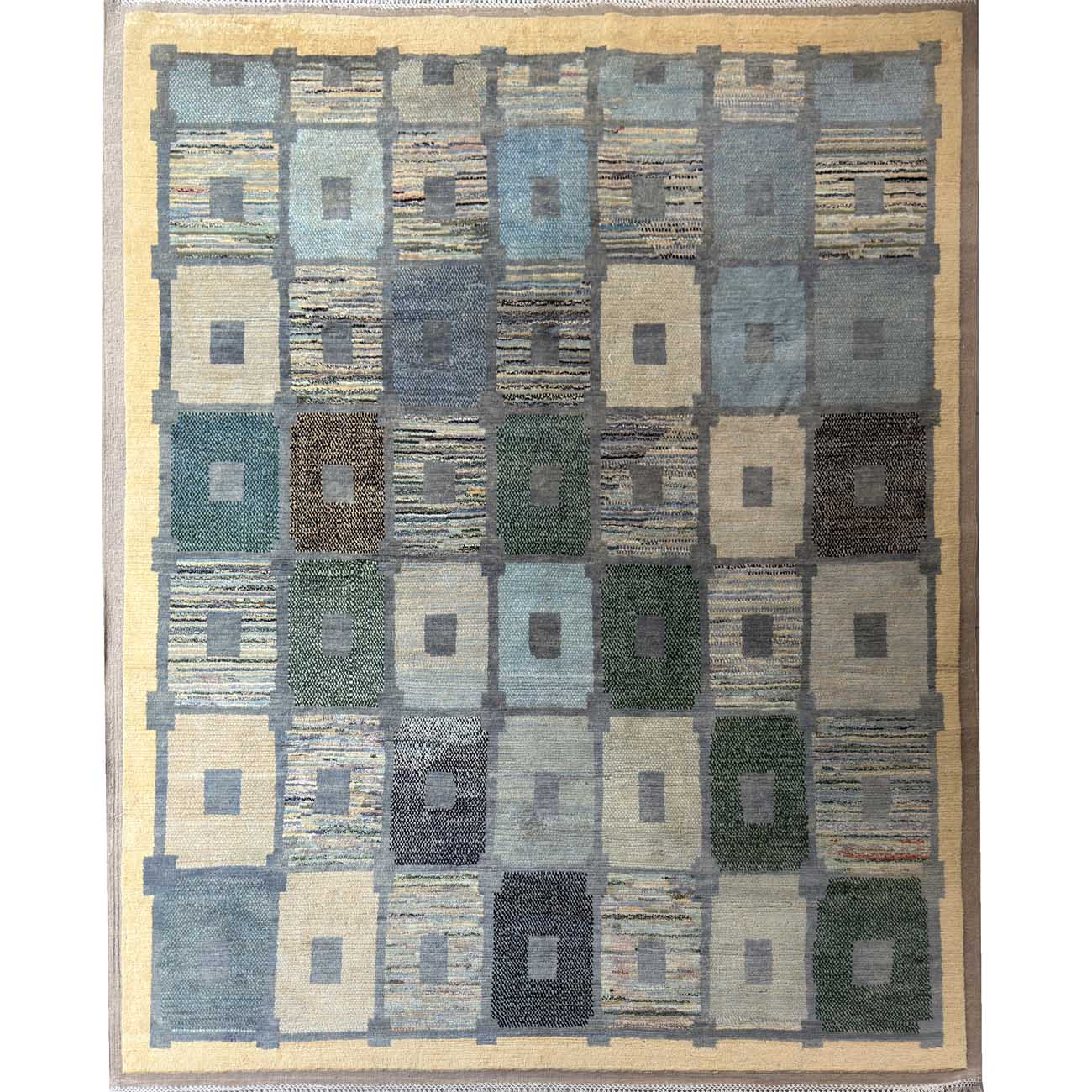 El Dokuma Shaggy Fas Yün Halısı (245x300 cm)