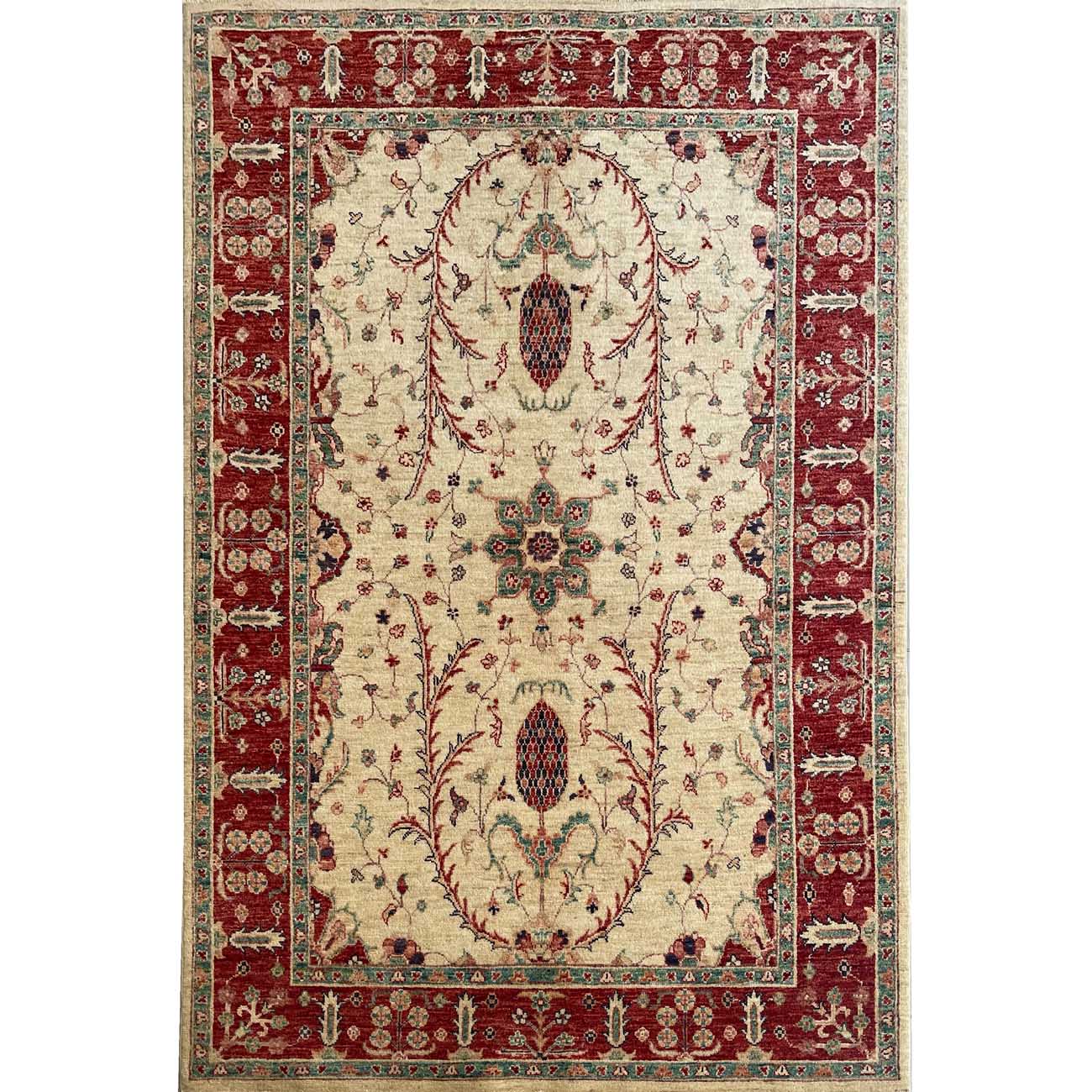 El Dokuma Ziegler Yün Halı (125x185 cm)